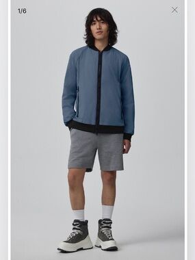 Canada Goose Men’s Blue Faber Bomber Jacket Size M NWT